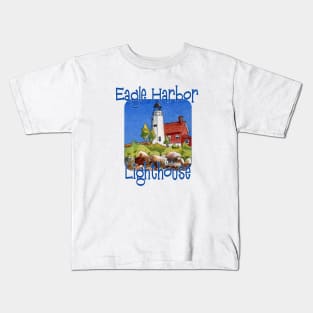 Eagle Harbor Lighthouse, Michigan Kids T-Shirt